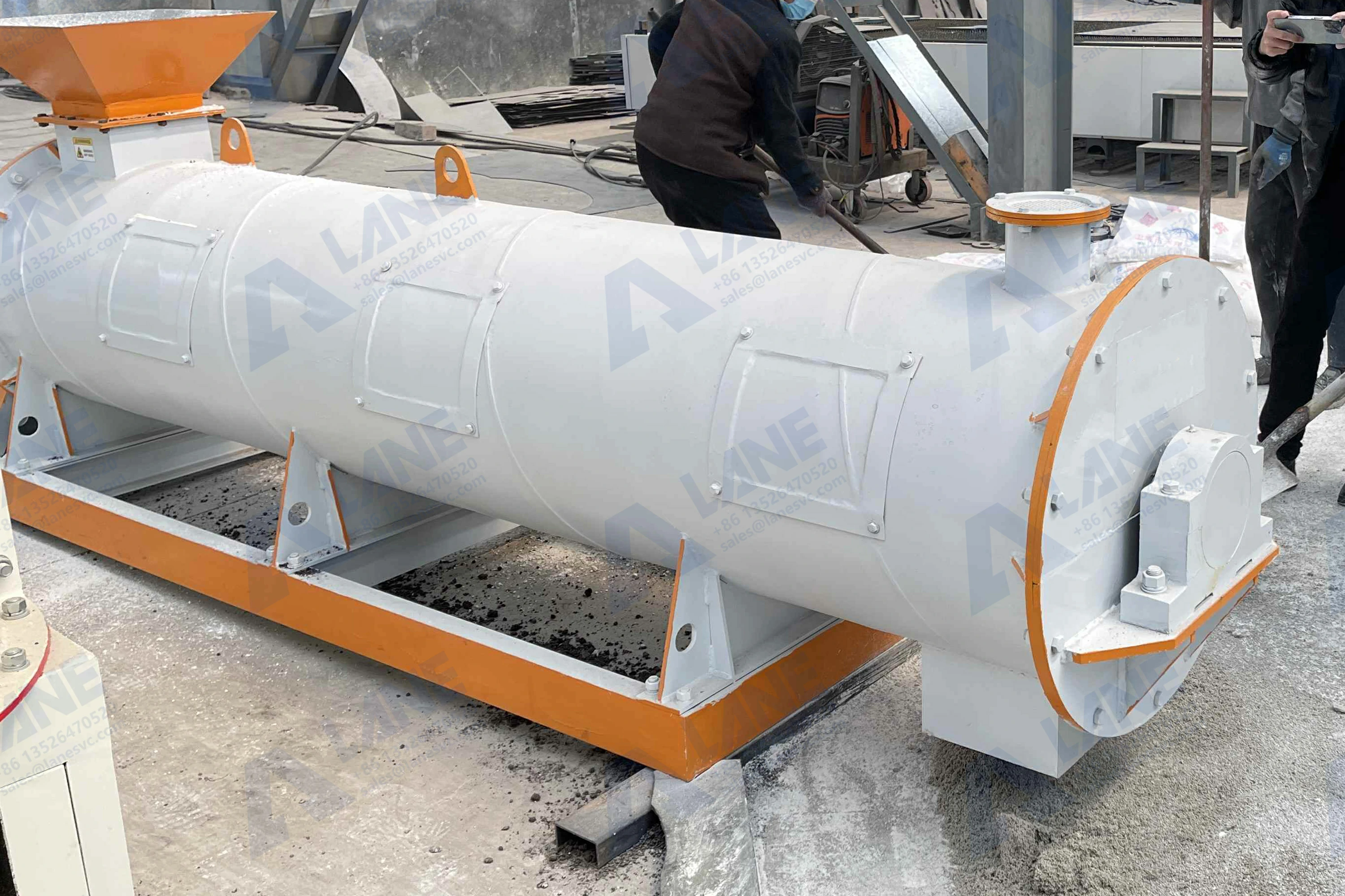 New Type Organic Fertilizer Granulator Granulation Experiment